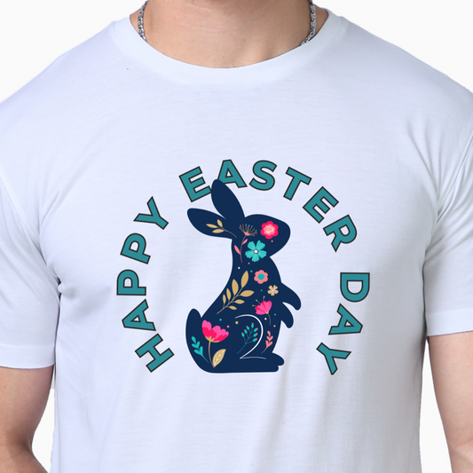 Easter Day in Style with Our "Happy Easter Day" T-Shirt!