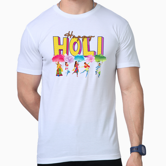 Happy Holi T-shirt: Express Festivity Dance in the Colors of Expression 💃