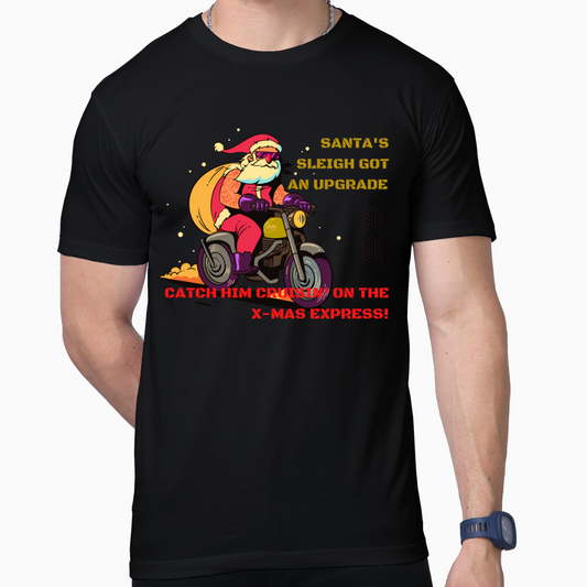 Santa's Sleigh Got an Upgrade" T-Shirt: Cruise with Christmas Cheer!