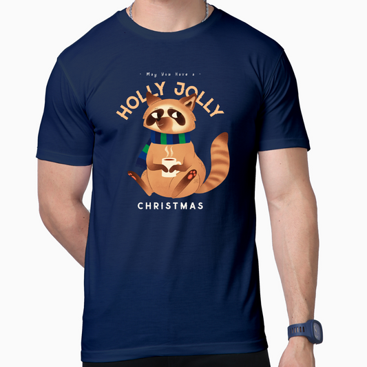 Holly Jolly Christmas" Graphical T-Shirt: Embrace Festive Fashion!