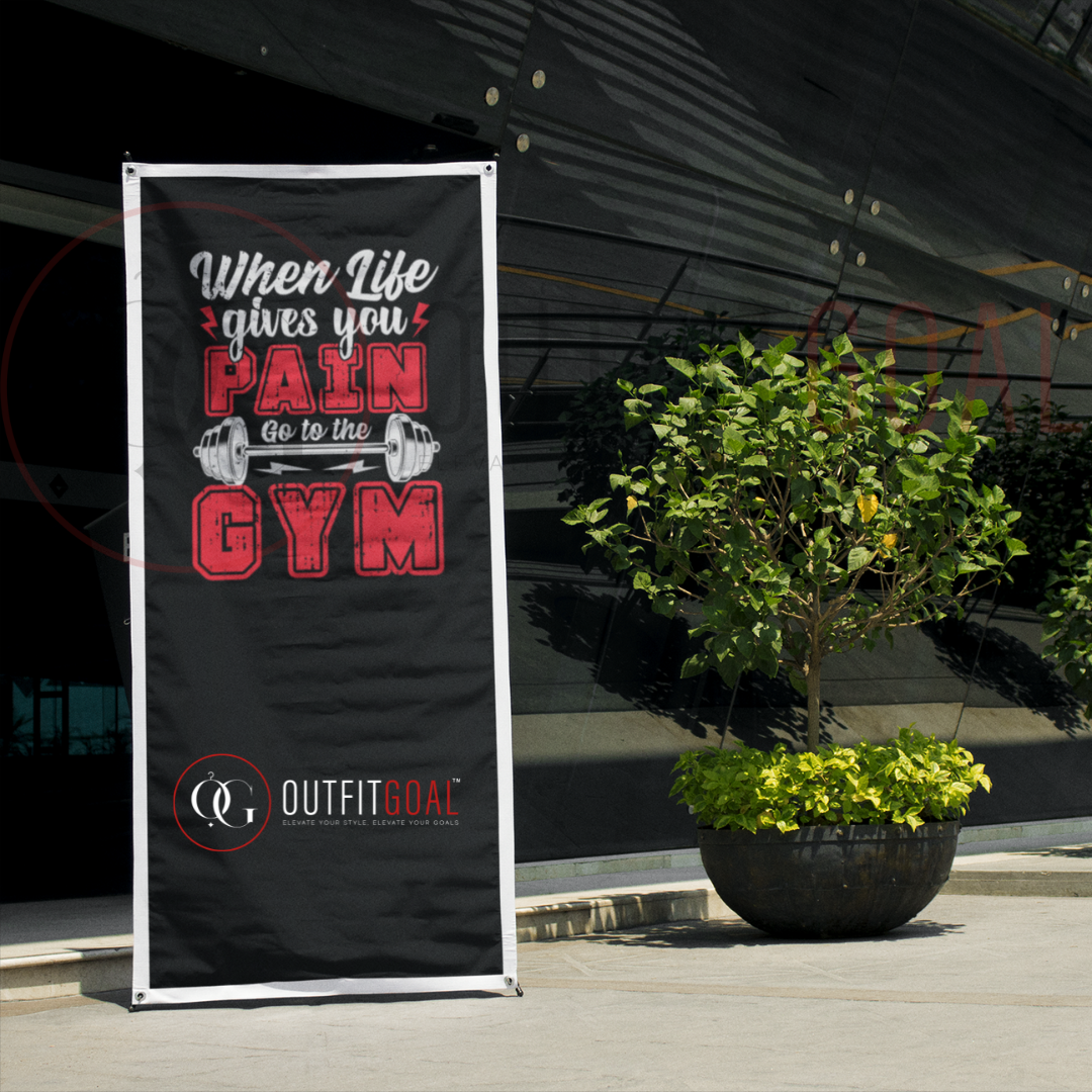 When Life Gives You Pain, Go to Gym T-shirt: Your Motivation to Overcome Challenges