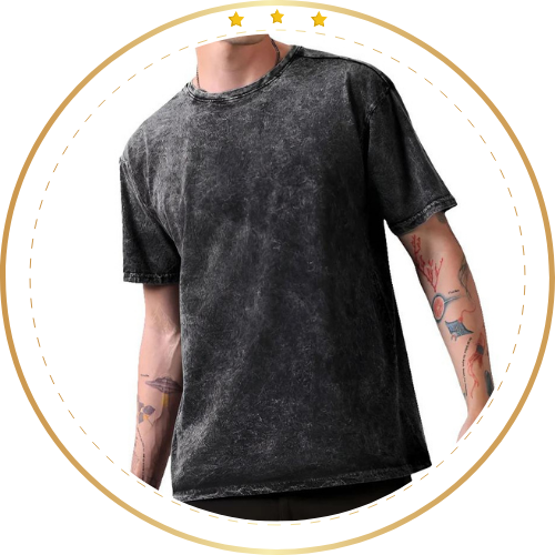 Men Acid Wash Oversized T-Shirts