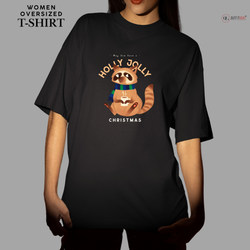 Christmas T-Shirt - Racoon's Jolly Christmas 🦝🎄 | Enhance Your Style, Enhance Your Christmas🎄| Get into the holiday spirit with our adorable "Racoon's Jolly Christmas" T-shirt. 🎁