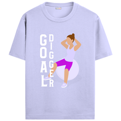 OUTFITGOAL “Goal Digger” Motivational Gym T-Shirt | Bold Workout Tee | 100% Super Combed Cotton | Bio-Washed Finish | Unisex Fit | Fitness Lifestyle Shirt | Inspirational Gym Apparel | 180 GSM Tee