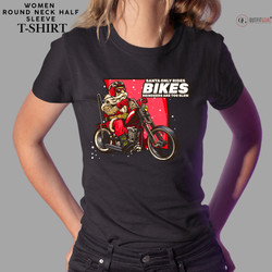 Christmas T-Shirt - Santa's Bike Ride 🎅🚲 | Enhance Your Style, Enhance Your Christmas🎄| Get Ready for a Whimsical Christmas with Our Santa's Bike Ride T-Shirt! 🚲🎄 🎁