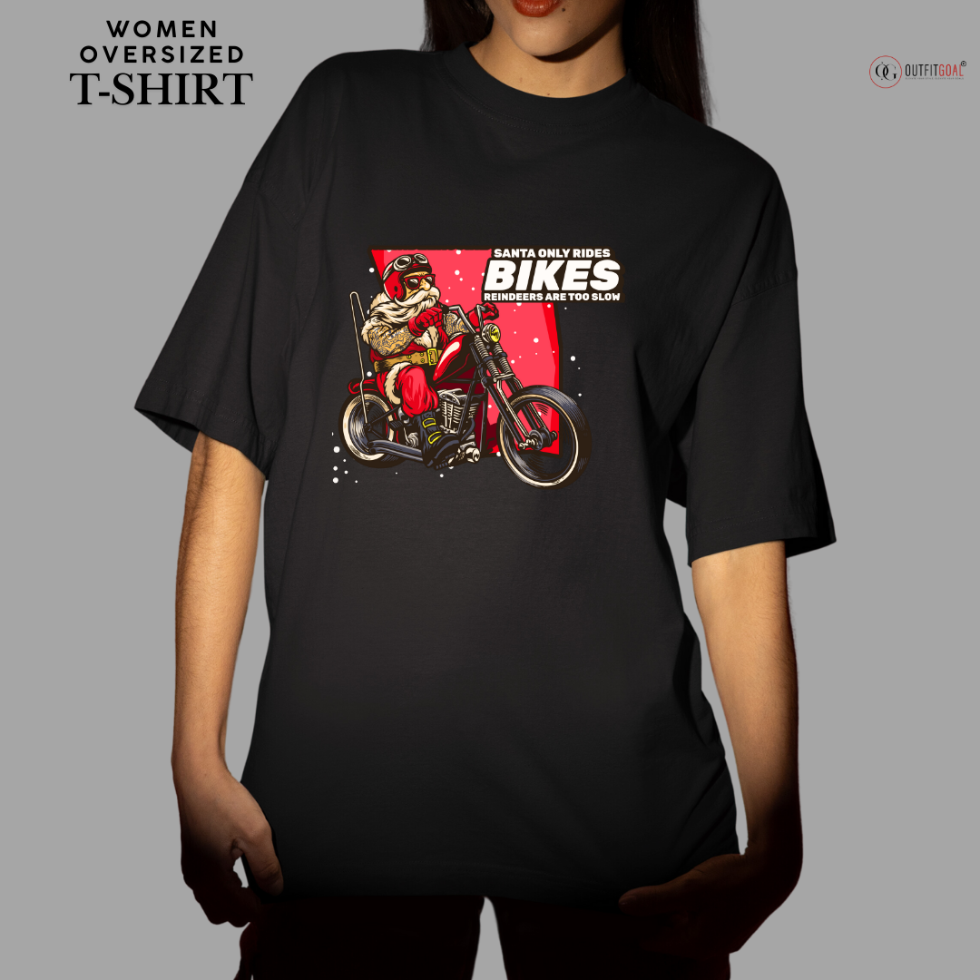 Christmas T-Shirt - Santa's Bike Ride 🎅🚲 | Enhance Your Style, Enhance Your Christmas🎄| Get Ready for a Whimsical Christmas with Our Santa's Bike Ride T-Shirt! 🚲🎄 🎁