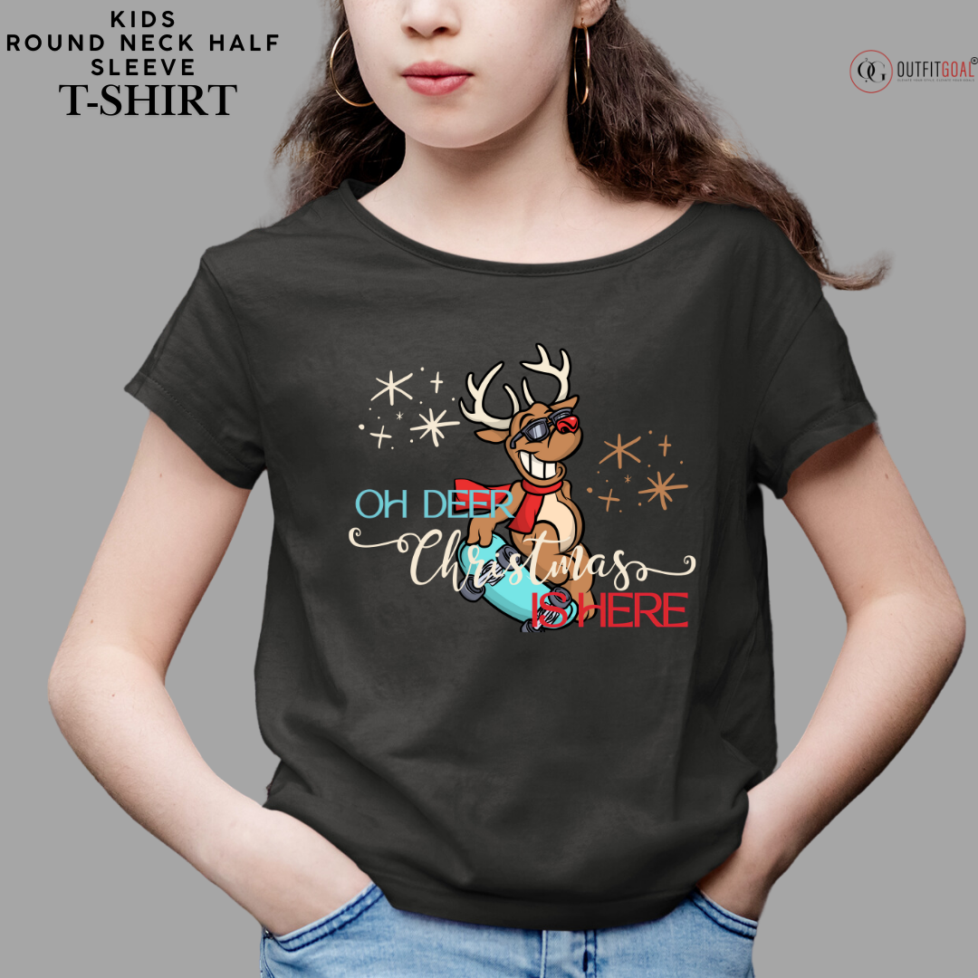 Christmas T-Shirt - Deer Skate Christmas 🦌🛹 | Enhance Your Style, Enhance Your Christmas🎄| Get Ready for a Skate-tacular Christmas with Our Deer Skate Christmas T-shirt!  🎁