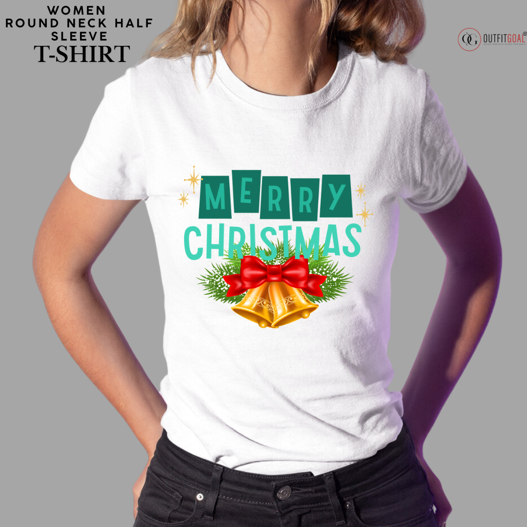 Christmas T-Shirt - Merry Christmas Bells 🔔🎄 | Enhance Your Style, Enhance Your Christmas🎄| Ring in the Holidays with Our Merry Christmas Bells T-Shirt 🎁