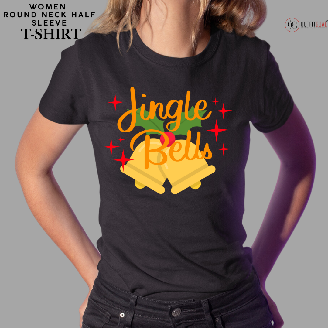 Christmas T-Shirt - Jingle Bell Joy 🔔🎄 | Enhance Your Style, Enhance Your Christmas🎄| Spread Holiday Cheer with Our Jingle Bell Joy T-Shirt🎁