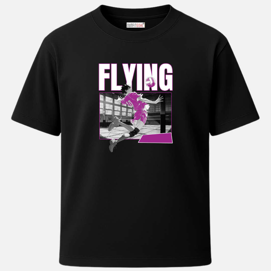 OUTFITGOAL “flaying” Football Drop Tee | Bold Football Statement Shirt | 100% Super Combed Cotton | Bio-Washed Finish | Unisex Fit | 180 GSM Football Lifestyle Apparel | Athletic Fit Tee