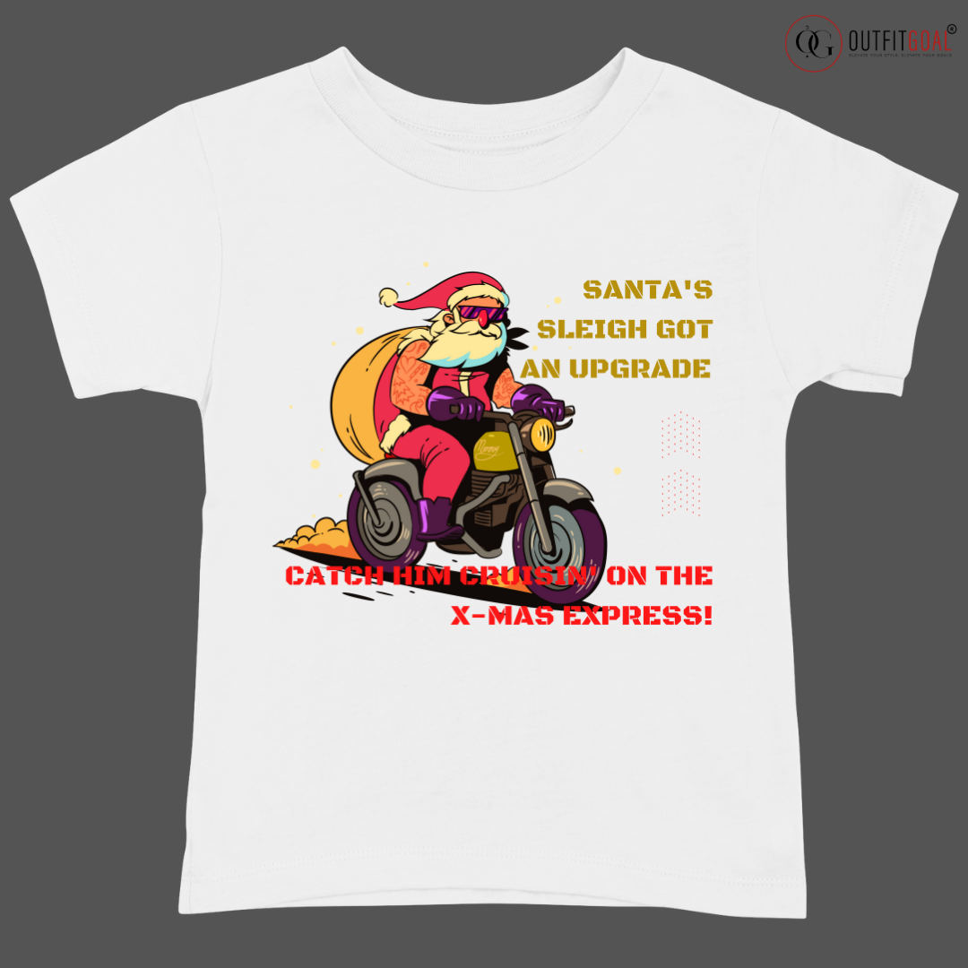 Christmas T-Shirt - Santa's Speedy Delivery 🎅🚲 | Enhance Your Style, Enhance Your Christmas🎄| Get ready for a high-speed holiday delivery with our "Santa's Speedy Delivery" T-shirt! 🎁