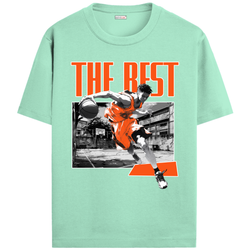 OUTFITGOAL “The Best” Hoop Dreams Tee | Bold Basketball Statement Shirt | Super Combed Cotton | Bio-Washed Finish | 180 GSM | Unisex Fit Athletic Courtwear Tee