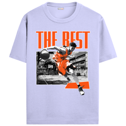 OUTFITGOAL “The Best” Hoop Dreams Tee | Bold Basketball Statement Shirt | Super Combed Cotton | Bio-Washed Finish | 180 GSM | Unisex Fit Athletic Courtwear Tee