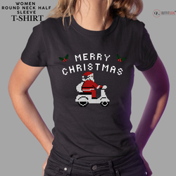 Christmas T-Shirt - Santa's Scooter Squad 🛵🎅 | Enhance Your Style, Enhance Your Christmas🎄| Get Ready for a Whimsical Christmas with Our Santa's Scooter Squad T-Shirt 🛵