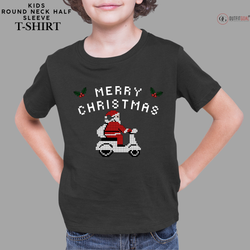 Christmas T-Shirt - Santa's Scooter Squad 🛵🎅 | Enhance Your Style, Enhance Your Christmas🎄| Get Ready for a Whimsical Christmas with Our Santa's Scooter Squad T-Shirt 🛵