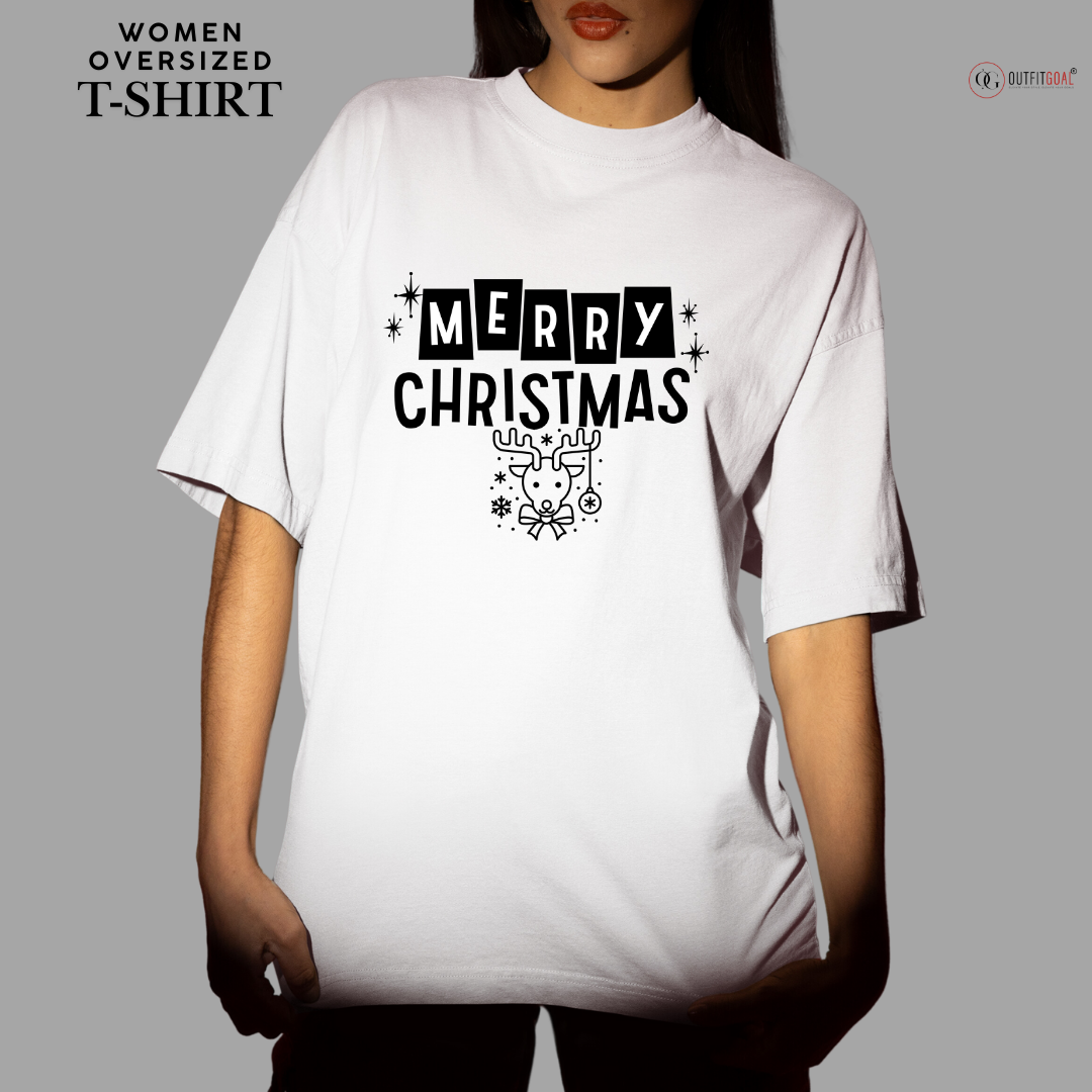 Christmas T-Shirt - Reindeer Christmas Cheer 🦌 | Enhance Your Style, Enhance Your Christmas🎄| Spread Holiday Cheer with Our Reindeer Christmas T-Shirt🎁