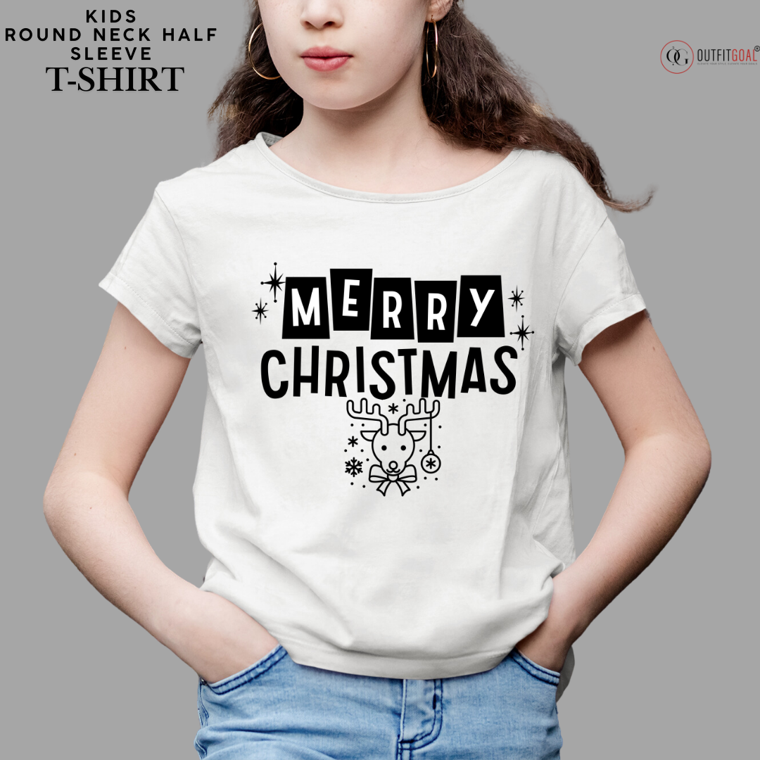 Christmas T-Shirt - Reindeer Christmas Cheer 🦌 | Enhance Your Style, Enhance Your Christmas🎄| Spread Holiday Cheer with Our Reindeer Christmas T-Shirt🎁