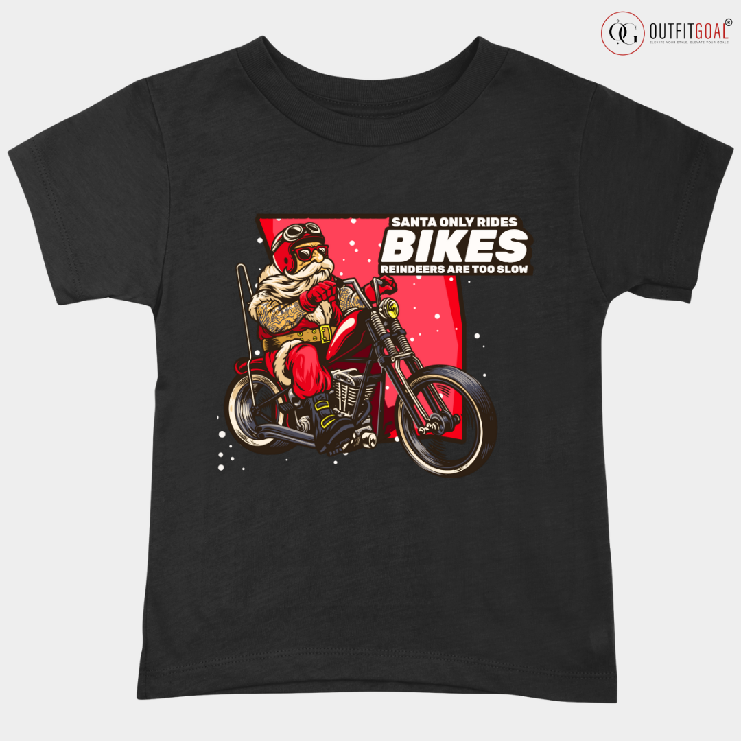 Christmas T-Shirt - Santa's Bike Ride 🎅🚲 | Enhance Your Style, Enhance Your Christmas🎄| Get Ready for a Whimsical Christmas with Our Santa's Bike Ride T-Shirt! 🚲🎄 🎁