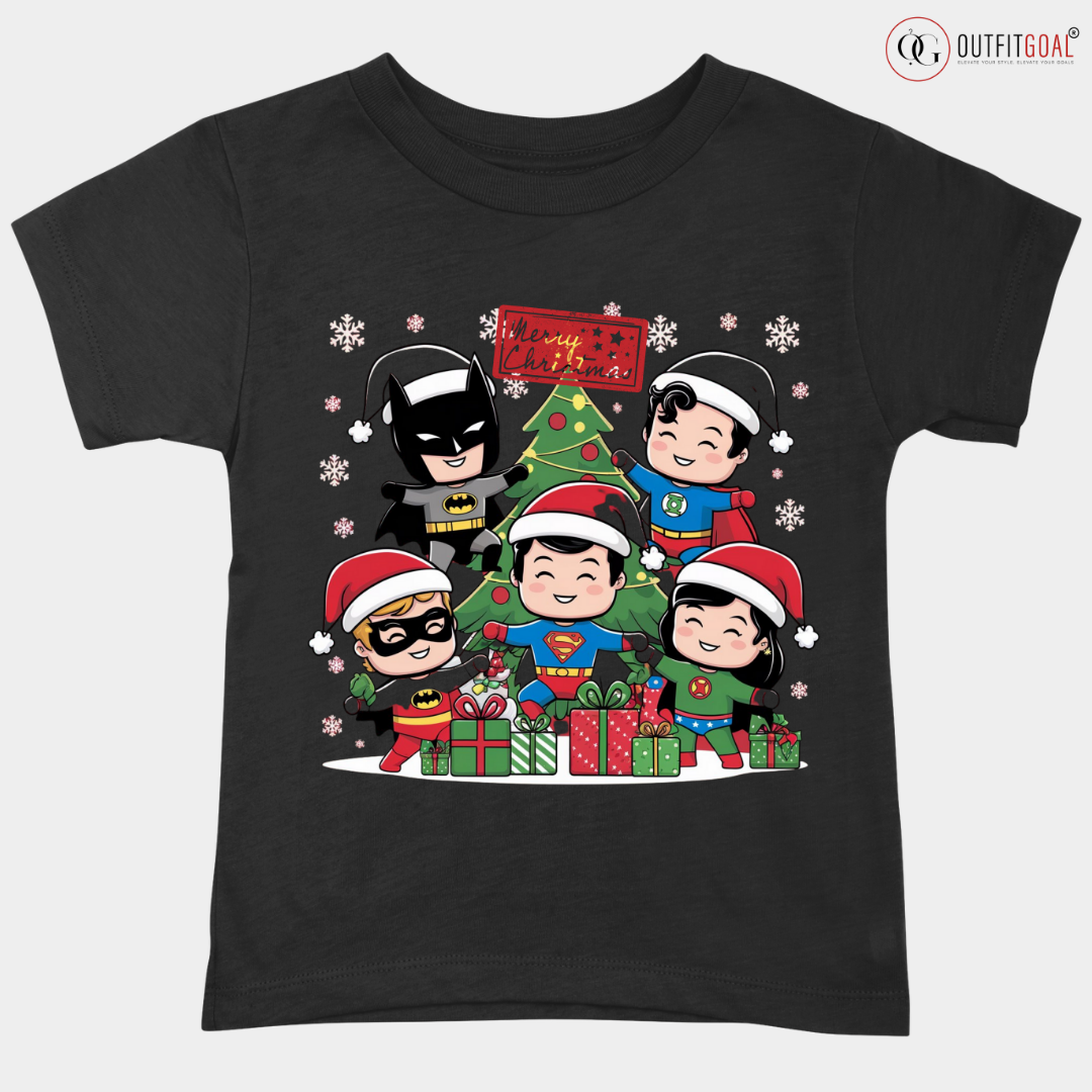 Christmas T-Shirt - Superhero Christmas 🦸‍♂️ | Enhance Your Style, Enhance Your Christmas🎄| Get ready for a superhero Christmas with our "Superhero Christmas" T-shirt! 🎁