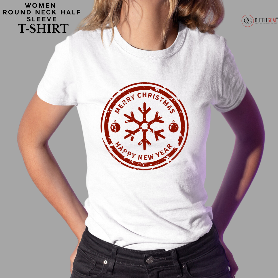 Christmas T-Shirt - Snowflake Serenity ❄️ | Enhance Your Style, Enhance Your Christmas🎄| Embrace the winter wonderland with our 