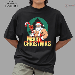 Christmas T-Shirt - Merry Christmas: Security Santa🎅👮‍♂️ | Enhance Your Style, Enhance Your Christmas🎄| Spread holiday cheer by getting the Secutiry Santa on Christmas Duty T-Shirt now! 🎁👕