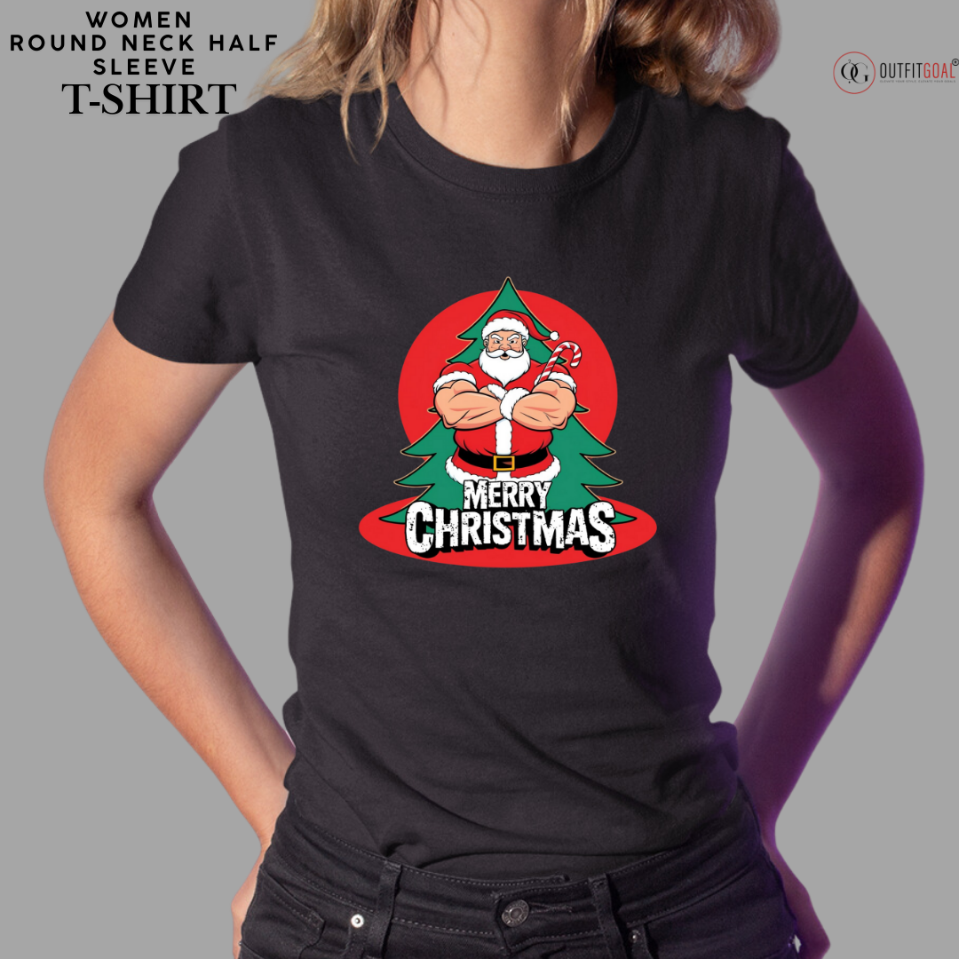 Christmas T-Shirt - Merry Christmas: Security Check🎅👮‍♂️ | Enhance Your Style, Enhance Your Christmas🎄| Spread holiday cheer by getting the Santa on Christmas Duty T-Shirt now! 🎁👕