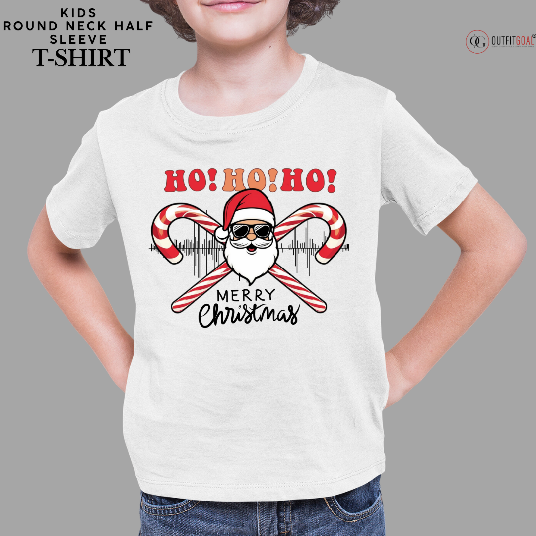 Christmas T-Shirt - Ho Ho Ho Merry Christmas🎅 | Enhance Your Style, Enhance Your Christmas🎄| Ho Ho Ho Merry Christmas🎁