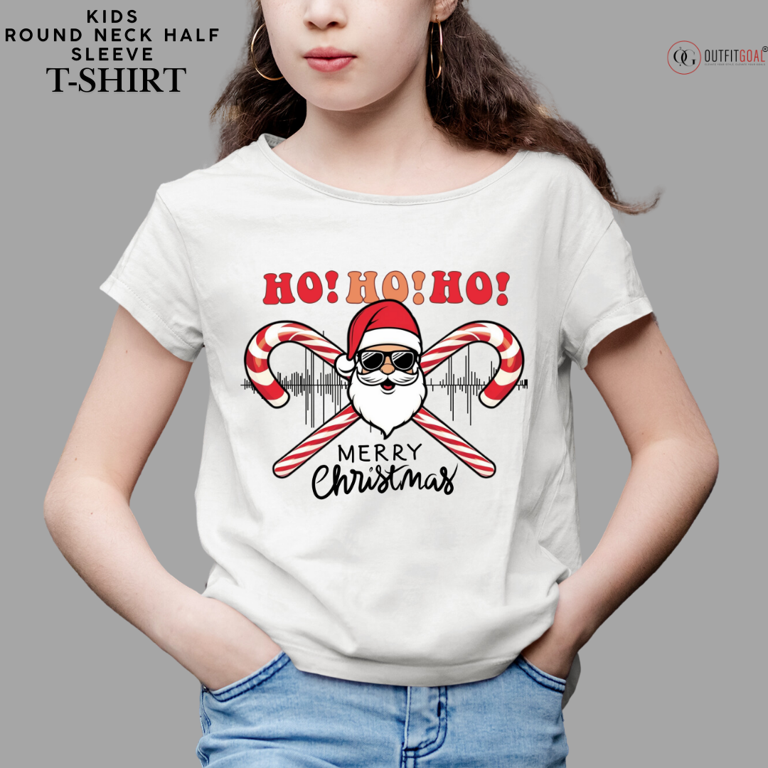 Christmas T-Shirt - Ho Ho Ho Merry Christmas🎅 | Enhance Your Style, Enhance Your Christmas🎄| Ho Ho Ho Merry Christmas🎁