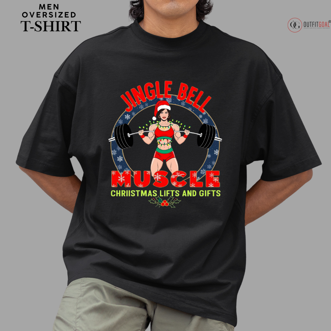 Christmas T-Shirt - Jingle Bell, Lefts and Gifts🏋️‍♀️ | Enhance Your Style, Enhance Your Christmas🎄| Spread holiday cheer by getting the Merry Liftmas Belle Tee T-Shirt now! 🎁👕