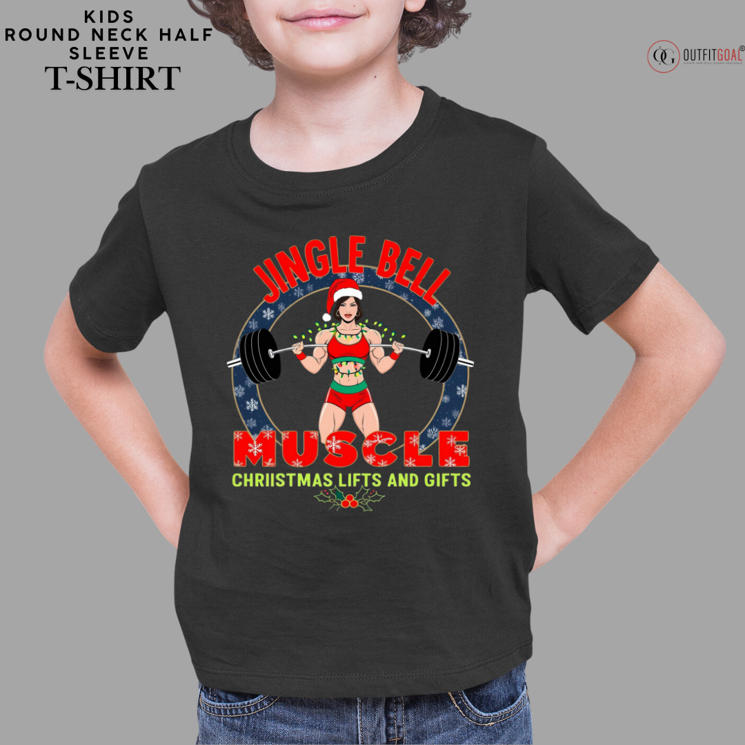 Christmas T-Shirt - Jingle Bell, Lefts and Gifts🏋️‍♀️ | Enhance Your Style, Enhance Your Christmas🎄| Spread holiday cheer by getting the Merry Liftmas Belle Tee T-Shirt now! 🎁👕