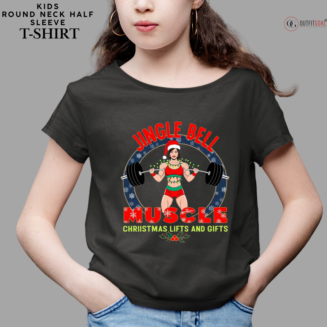 Christmas T-Shirt - Jingle Bell, Lefts and Gifts🏋️‍♀️ | Enhance Your Style, Enhance Your Christmas🎄| Spread holiday cheer by getting the Merry Liftmas Belle Tee T-Shirt now! 🎁👕