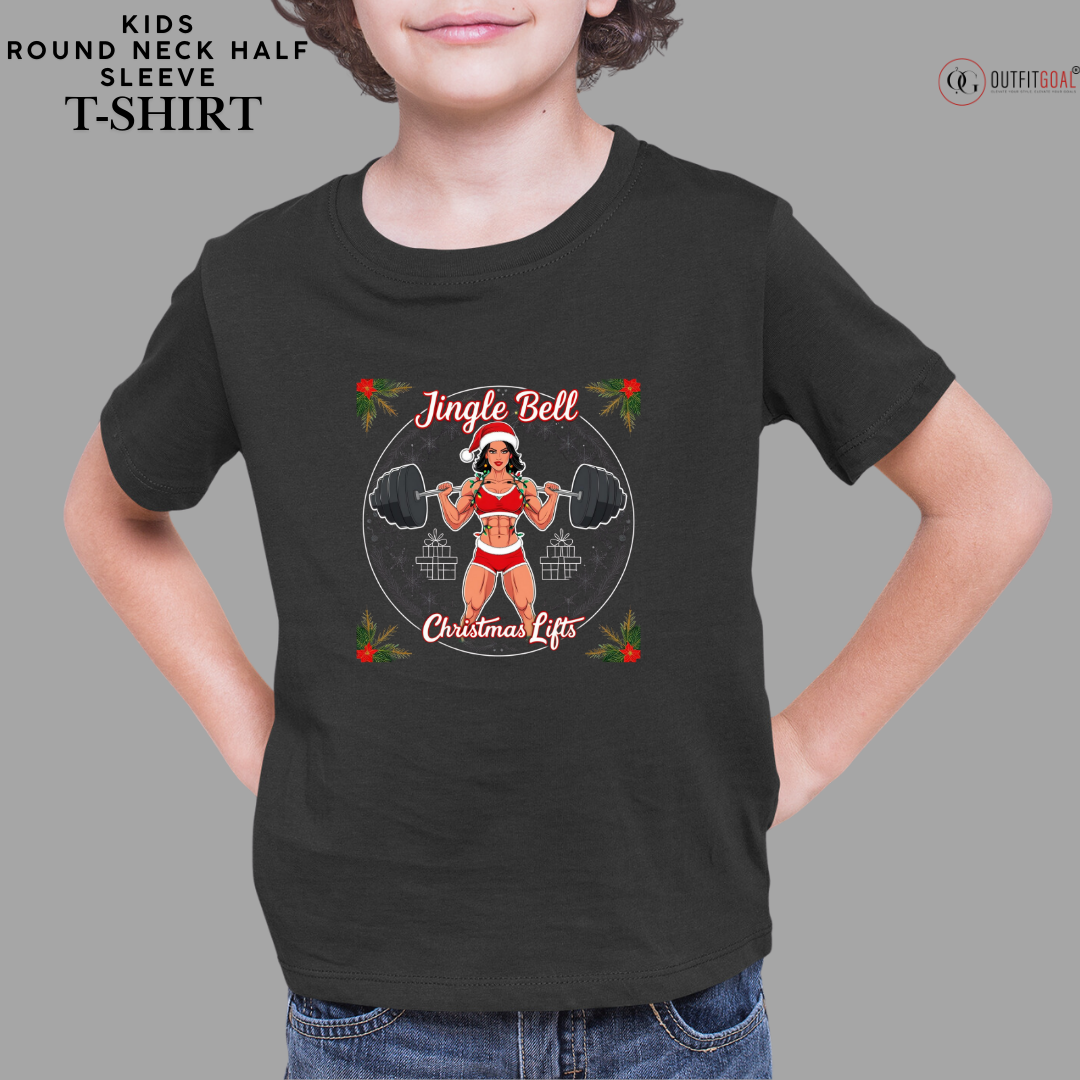 Christmas T-Shirt - Jingle Bell Christmas Lift🎅 | Enhance Your Style, Enhance Your Christmas🎄| Spread holiday cheer by getting the Jingle Bell Christmas Lift T-Shirt now! 🎁👕