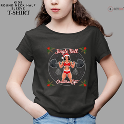 Christmas T-Shirt - Jingle Bell Christmas Lift🎅 | Enhance Your Style, Enhance Your Christmas🎄| Spread holiday cheer by getting the Jingle Bell Christmas Lift T-Shirt now! 🎁👕