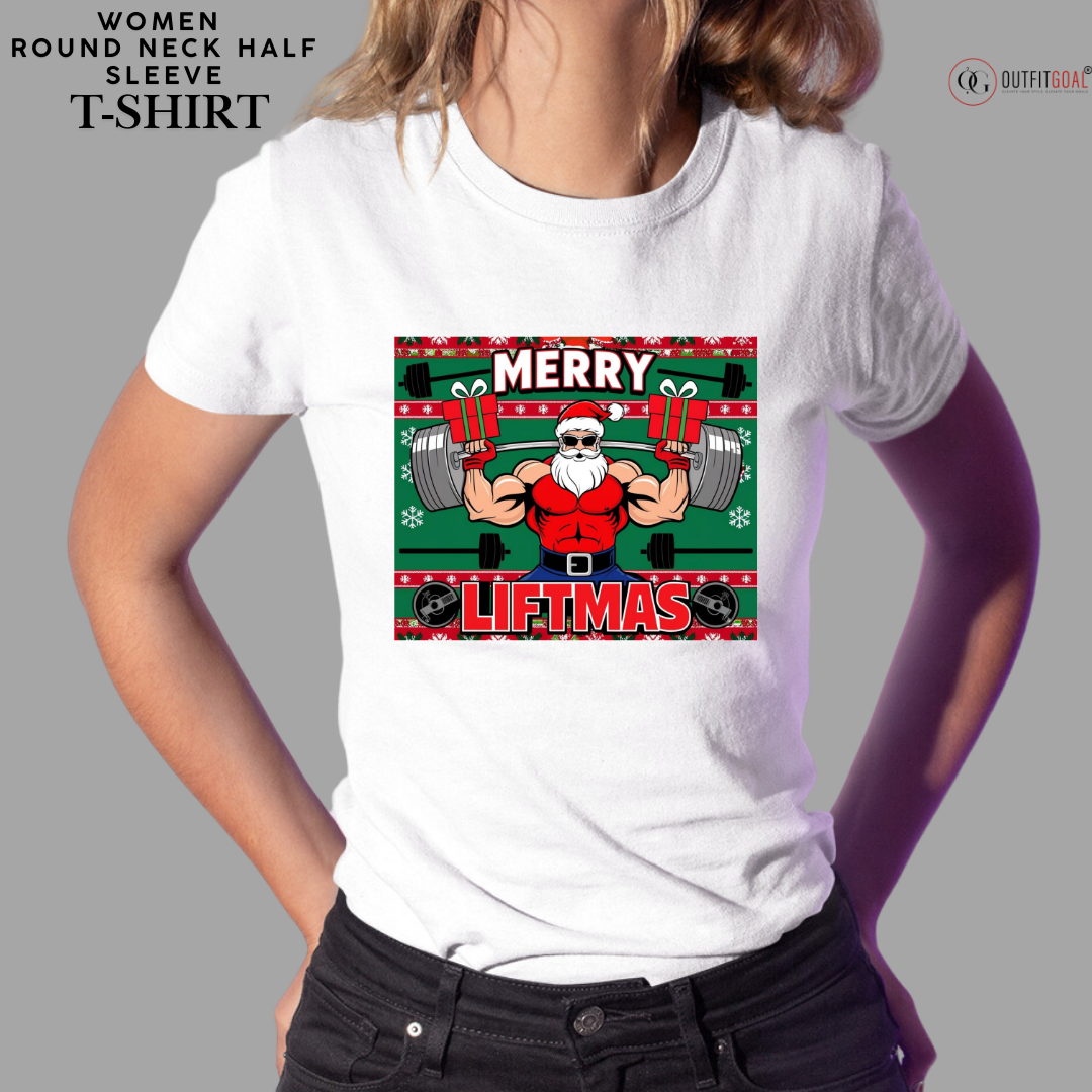 Christmas T-Shirt - Santa's Liftmas Tee🏋️‍♂️ | Enhance Your Style, Enhance Your Christmas🎄| Festive Liftmas Christmas🎁