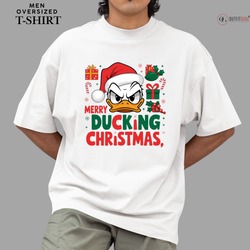 Christmas T-Shirt - Merry Ducking Christmas🦆 | Enhance Your Style, Enhance Your Christmas🎄| Quacking Up This Christmas🎁