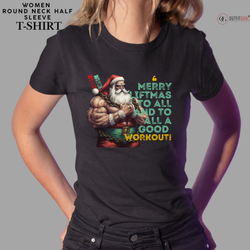 Christmas T-Shirt -Merry Liftmas 🏋️‍♂️🎅 | Enhance Your Style, Enhance Your Christmas🎄| Get ready for a muscle-bound Christmas with our "Merry Liftmas" T-shirt!🎁