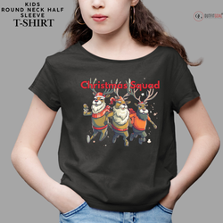 Christmas T-Shirt -Reindeer Squad Christmas 🦌🎄 | Spread some holiday cheer with our adorable "Reindeer Squad" T-shirt🎁