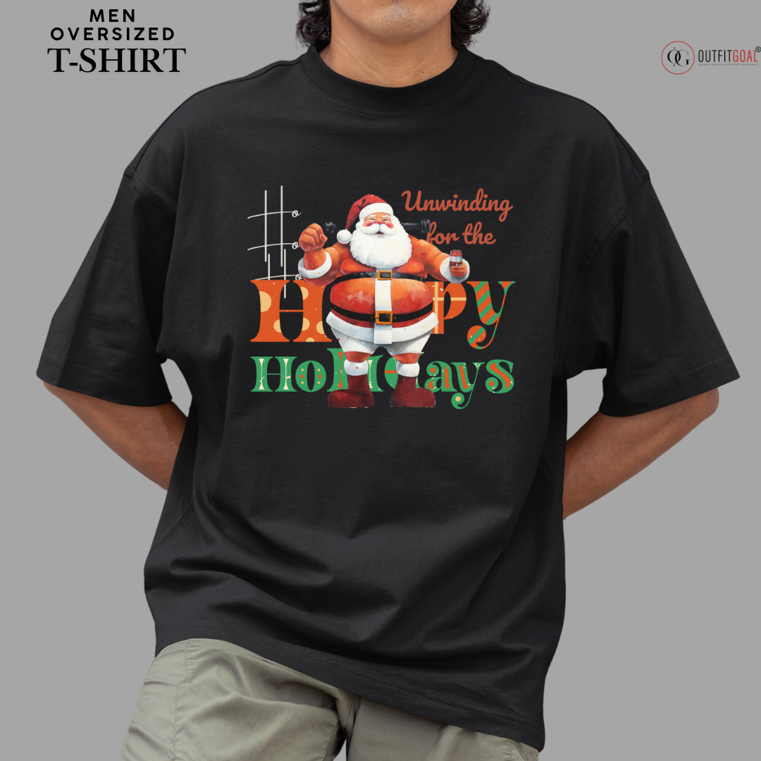 Christmas T-Shirt -Santa's Jolly Belly 🎅🎄 | Get into the holiday spirit with our humorous 