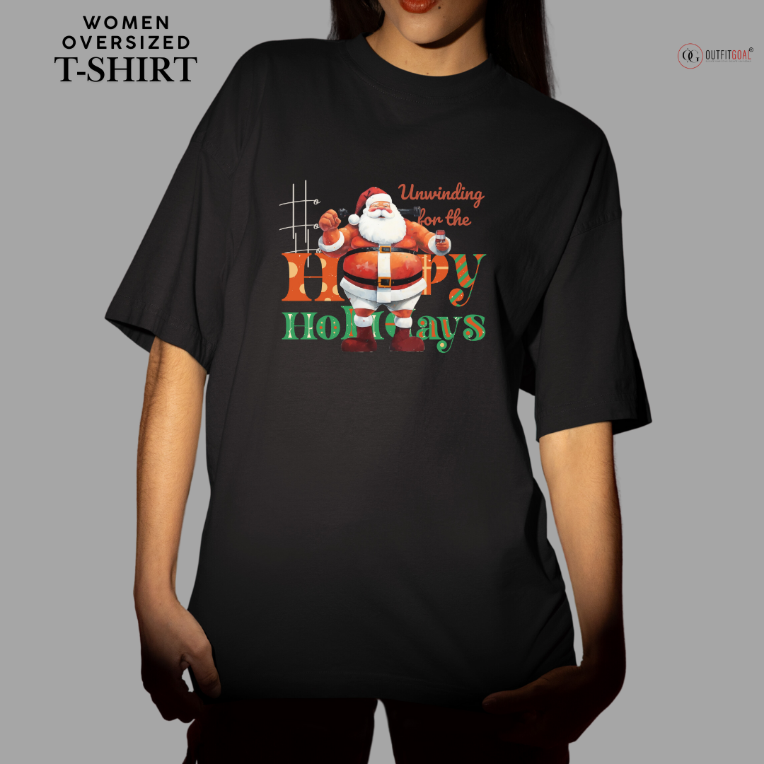 Christmas T-Shirt -Santa's Jolly Belly 🎅🎄 | Get into the holiday spirit with our humorous 