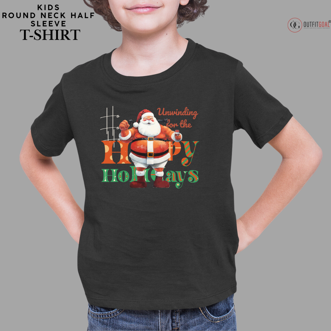 Christmas T-Shirt -Santa's Jolly Belly 🎅🎄 | Get into the holiday spirit with our humorous 