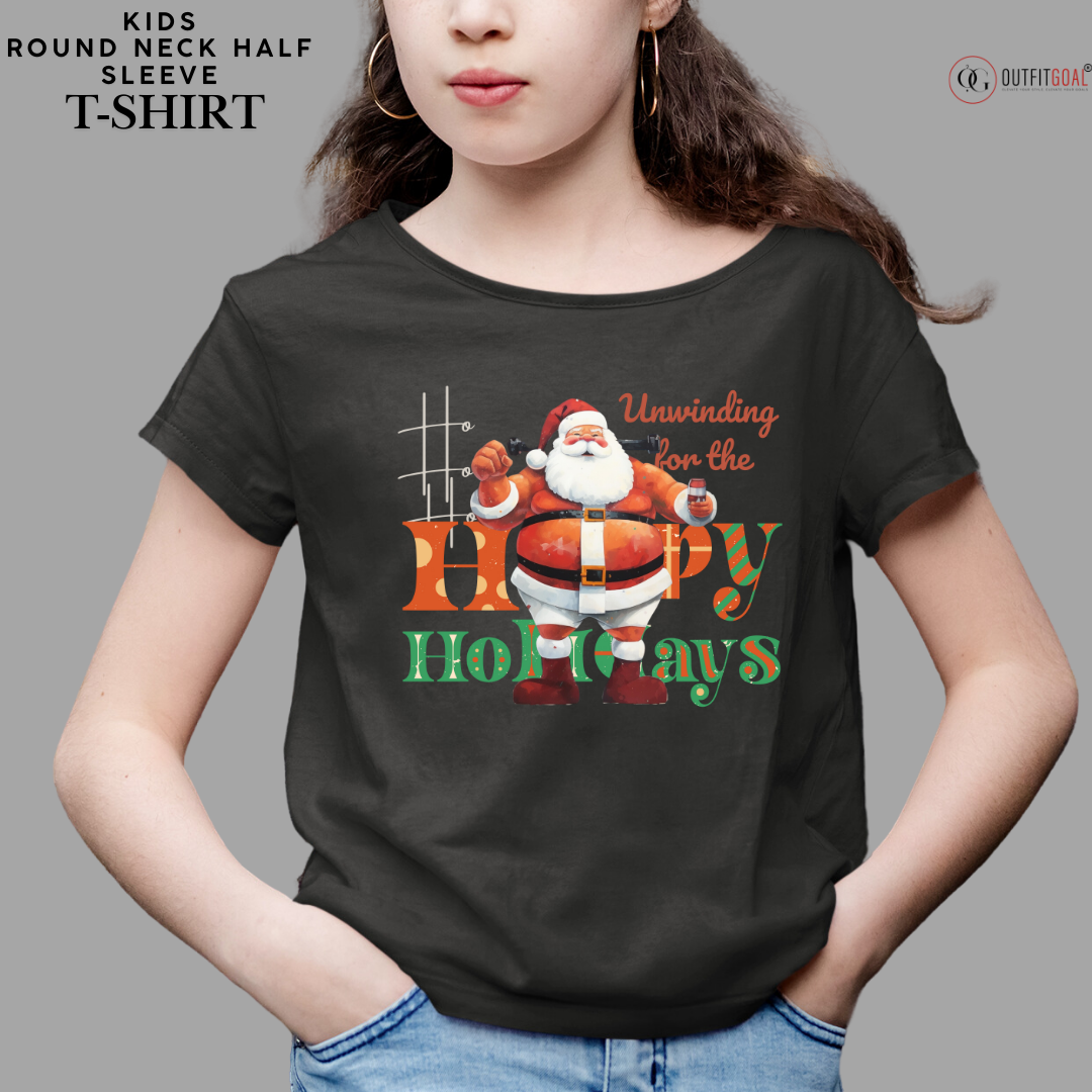 Christmas T-Shirt -Santa's Jolly Belly 🎅🎄 | Get into the holiday spirit with our humorous 