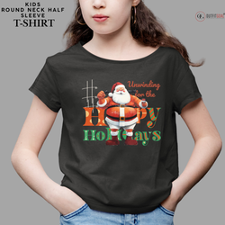 Christmas T-Shirt -Santa's Jolly Belly 🎅🎄 | Get into the holiday spirit with our humorous "Santa's Jolly Belly" T-shirt. 🎁