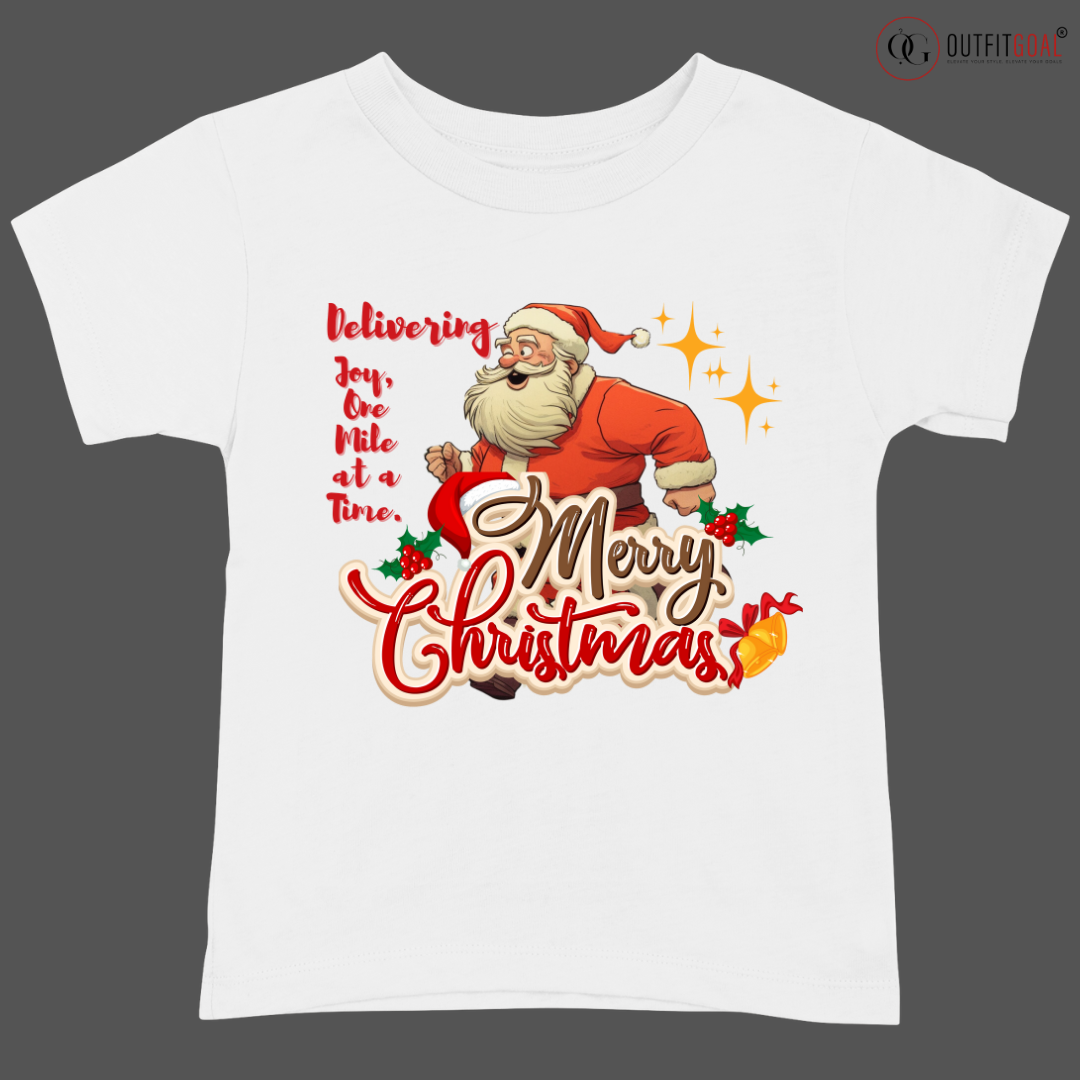 Christmas T-Shirt - Santa's Marathon 🏃‍♂️🎅 | Enhance Your Style, Enhance Your Christmas🎄| Get ready for a speedy Christmas delivery with our "Santa's Marathon" T-shirt!🎁