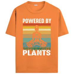 OUTFITGOAL “Powered by Plants” Zen Mode Tee – Eco-Friendly & Empowering Yoga-Inspired Unisex T-Shirt | 100% Super Combed Cotton | 180 GSM Lightweight Wellness Tee for Mindfulness