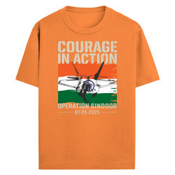 OUTFITGOAL OPERATION SINDOOR “COURAGE IN ACTION” Graphic Tribute T-Shirt | 100% Super Combed Cotton | 180 GSM Durable Everyday Unisex Tee
