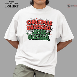 Christmas T-Shirt - Christ-Obsessed Christmas ✝️ | Enhance Your Style, Enhance Your Christmas🎄| Spread love & joy of Christmas! ✝️🎄🎁