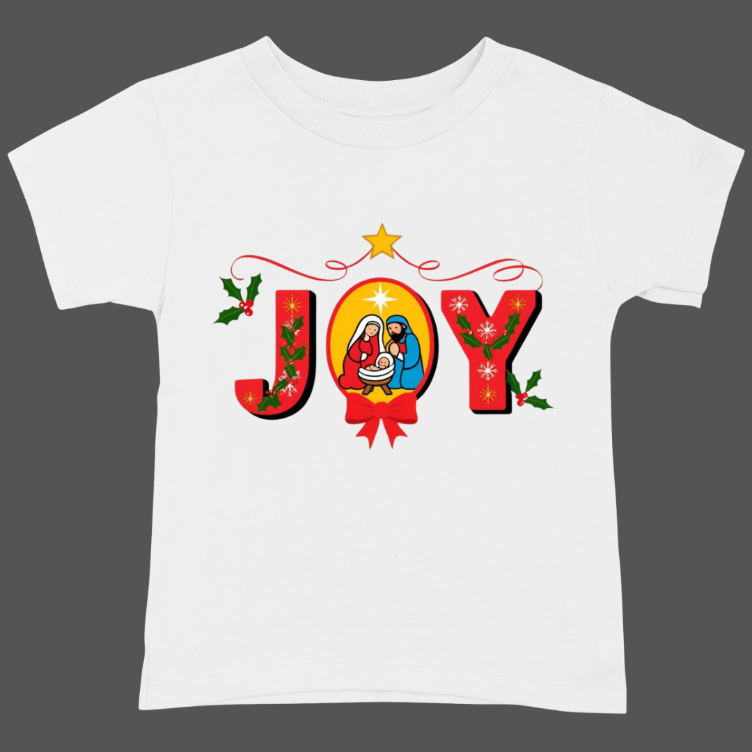 Christmas T-Shirt - Joy to the World 🌎❤️ | Enhance Your Style, Enhance Your Christmas🎄| Spread love & joy of Christmas! ✝️