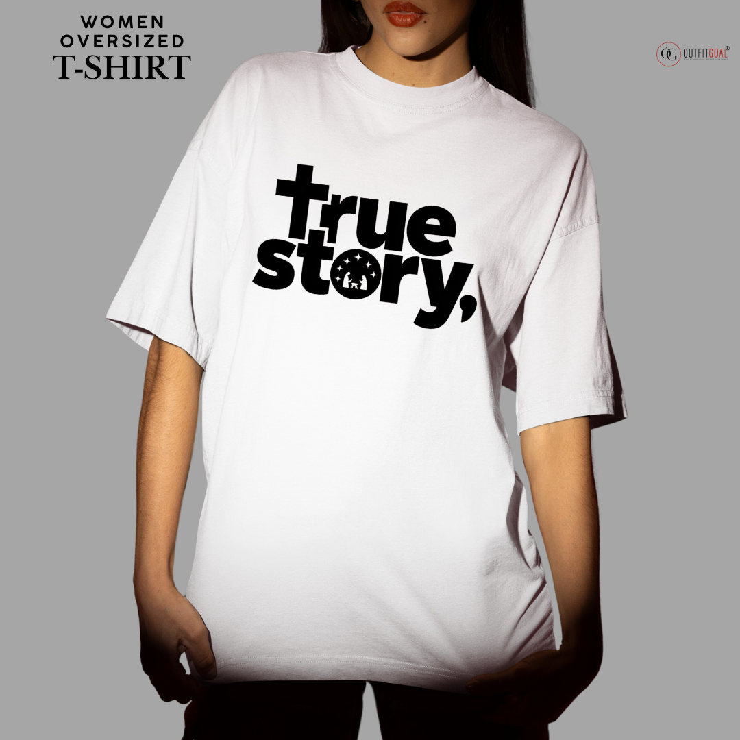 Christmas T-Shirt - A True Story ✝️ | Enhance Your Style, Enhance Your Christmas🎄| Spread love & joy with Christ's Cross, Christmas's Core T-Shirt✝️