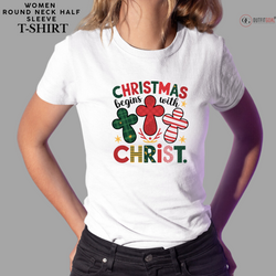 Christmas T-Shirt - Christ's Cross, Christmas's Core ✝️ | Enhance Your Style, Enhance Your Christmas🎄| Spread love & joy with Christ's Cross, Christmas's Core T-Shirt✝️