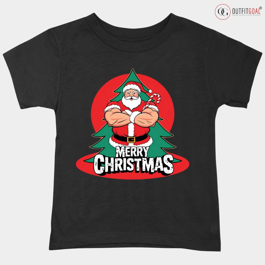 Christmas T-Shirt - Merry Christmas: Security Check🎅👮‍♂️ | Enhance Your Style, Enhance Your Christmas🎄| Spread holiday cheer by getting the Santa on Christmas Duty T-Shirt now! 🎁👕